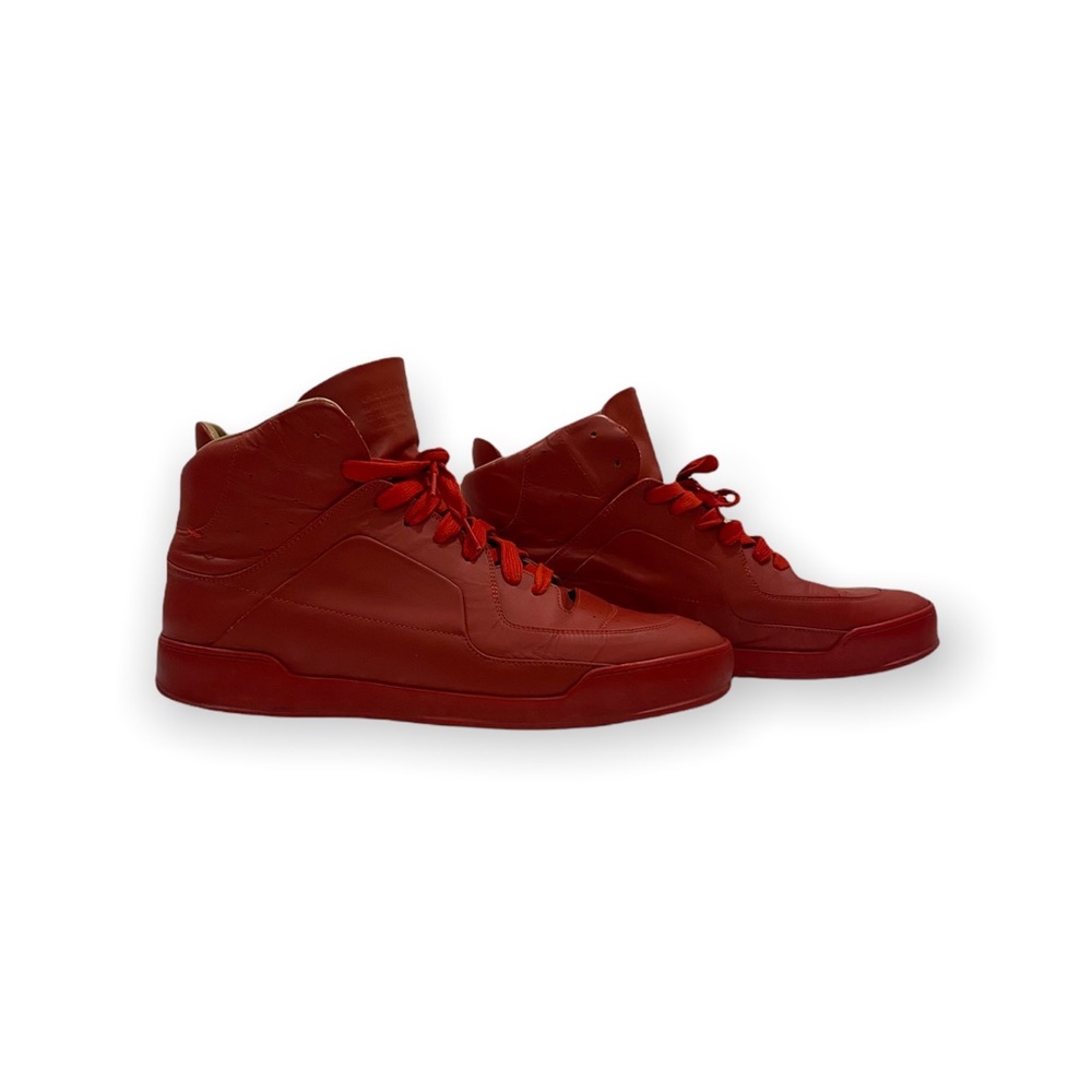 Maison Margiela Mens Red High Top Sneakers